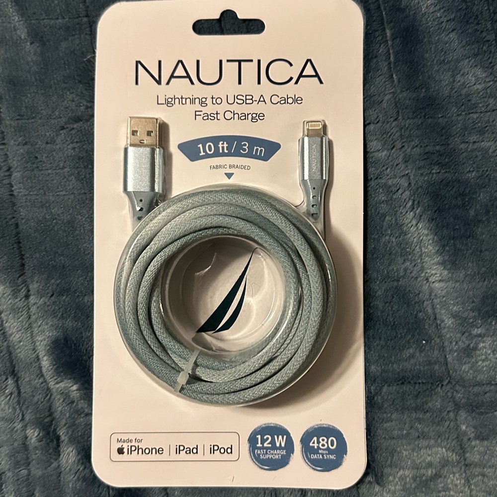 Nautica Silver Lightning to USB-A Cable